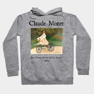 Jean Monet on his hobby horse by Claude Monet Hoodie